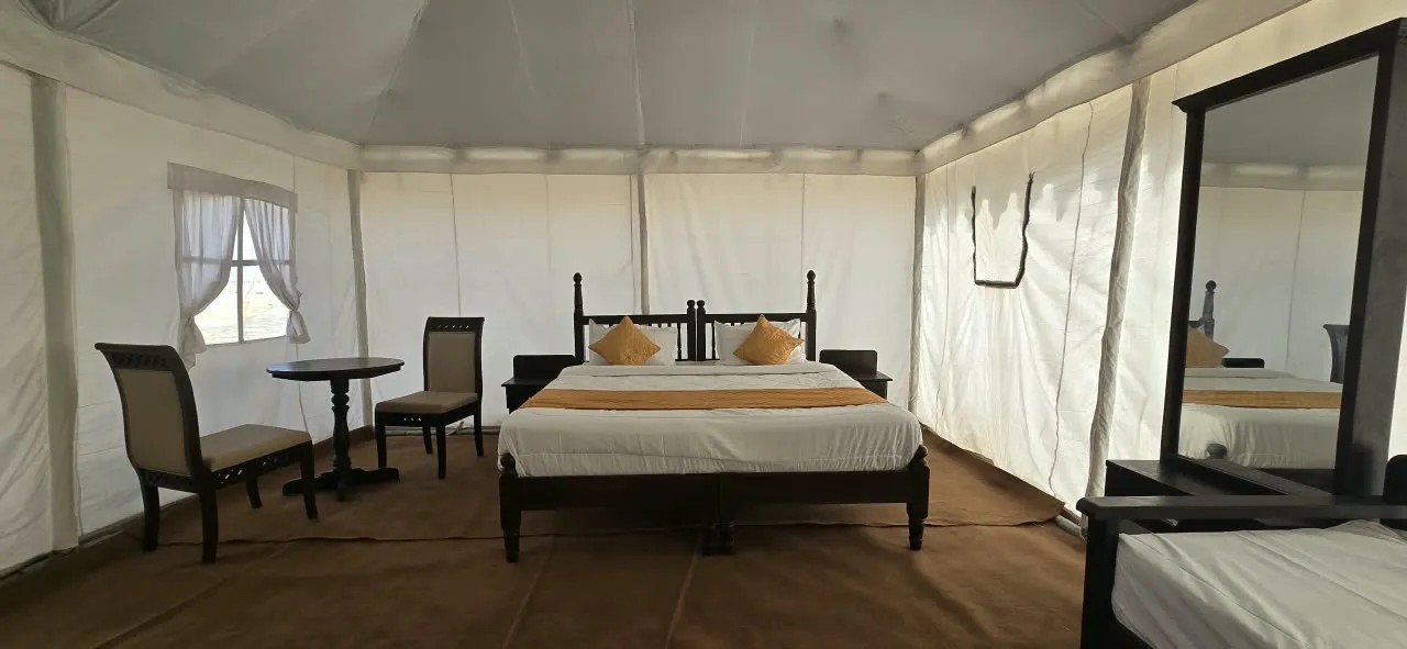 Tent seating area at Evara Jaisalmer